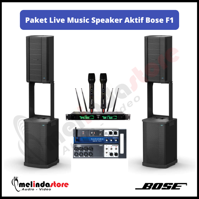 Paket Live Music Speaker Aktif Bose F1 - Sub Bose